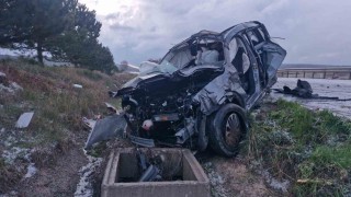 Çorumda aynı noktada iki farklı trafik kazası: 1 ölü, 3 yaralı