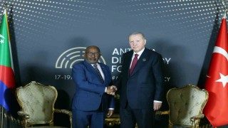 Cumhurbaşkanı Erdoğan Komorlar Birliği Cumhurbaşkanı Assoumani Azali ile görüştü