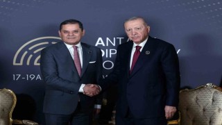 Cumhurbaşkanı Erdoğan, Libya Milli Birlik Hükümeti Başbakanı Abdülhamid Dibeybe ile bir araya geldi