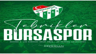Cumhurbaşkanı Erdoğandan Bursaspora tebrik mesajı
