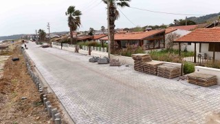 Cunda Adasında yol hamlesi