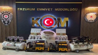 Depoyu sigara imalathanesine dönüştürdüler, polis baskın yapınca yakayı ele verdiler