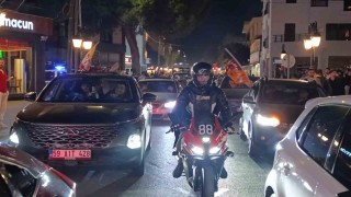 Dev derbide Galatasaray galip geldi, Tekirdağda taraftarlar sokaklara döküldü