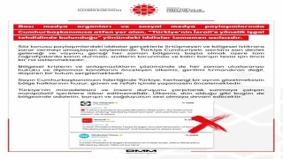 Dezenformasyonla Mücadele Merkezi: ‘Türkiyenin İsraile yönelik işgal tehdidinde bulunduğu yönündeki iddialar tamamen asılsızdır