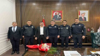 Dicle Kaymakamı Atış, Polis Haftasında emniyet personelini makamında ağırladı