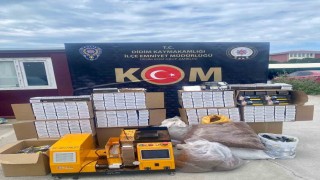 Didimde 195 bin 900 adet doldurulmuş makaron ele geçirildi