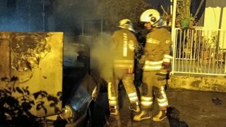 Dörtyolda  otomobil yangını