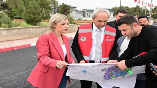 Duacıda alt yapı çalışmaları tamamlanan 34 sokağa sıcak asfalt