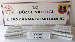 Düzcede 177 bin 400 makaron ele geçirildi