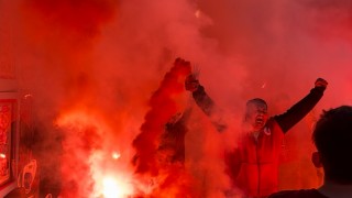 Edirnede Galatasarayın galibiyeti coşkuyla kutlandı