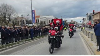 Edirnede polislerden 181inci yıl töreni
