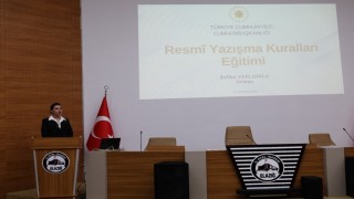 Elazığda resmi yazışmalarda uygulanacak usul ve esaslar hakkında eğitim