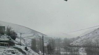 Elazığın yüksek kesimlerinde kar yağışı
