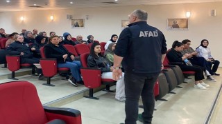 Erzincanda afet bilinci eğitimleri sürüyor