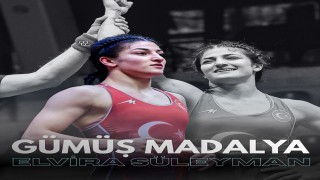 Erzincanlı güreşçi Elvira Süleyman Avrupa ikincisi oldu