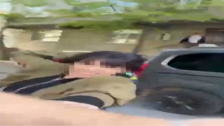 Esenyurtta bir kadın eski eşini sokak ortasında darp etti