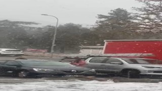 Eskişehire nisan ayında kar sürprizi