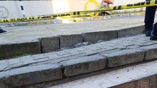 Eyüpsultanda doğalgaz çalışmasında havan topu mermisi olduğu değerlendirilen mühimmat bulundu