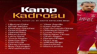 Galatasarayın, Göztepe maçı kamp kadrosu belli oldu