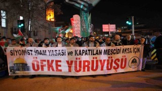Gaziantepte Filistine destek yürüyüşü düzenlendi