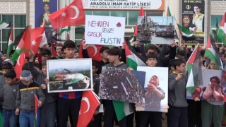 Gaziantepte öğrencilerden Filistinlilere yönelik idam kararına tepki