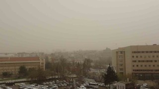 Gaziantepte toz taşınımı etkili oldu
