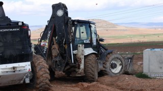 Gergeme Mahallesinde yol yapım çalışmaları sürüyor