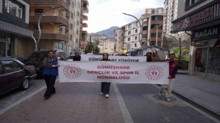 Gümüşhanede obeziteye dikkat çekmek için yürüdüler