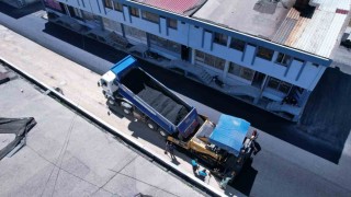 Güneş yüzünü gösterdi, sanayi yolları yenilendi