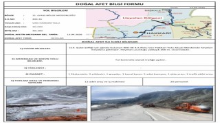 Hakkari yolundaki heyelan 200 metre uzunluğundaki alanı etkiledi