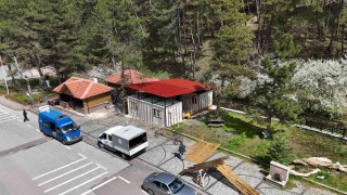 Harabeye dönen Soğuksu Milli Parkında eksikliklerin giderilmesi için çalışmalar sürüyor