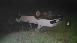 Hatayda takla atan Fiat Tofaş ters döndü: 1 yaralı