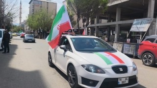 Iğdırda 500 araçlık konvoyla Zalimin Karşısındayız mesajı