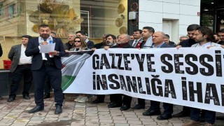 Iğdırda cuma namazı sonrası Filistine destek açıklaması