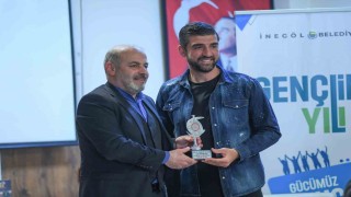 İnegölspor kalecisi Bekir Sevgi yılın en iyi sporcusu seçildi