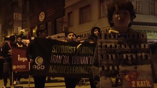 İsrailin zulmünü protesto etmek için Netanyahuyu idam ettiler