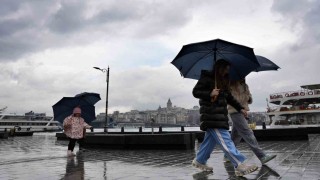 İstanbulda yağmur sonrası manzara havadan görüntülendi