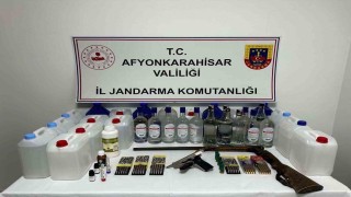 Jandarmadan sahte alkol operasyonu