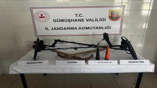 Kaçak kazı yapan 2 şüpheli suçüstü yakalandı