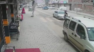 Kahramanmaraşta trafik kazası güvenlik kamerasında