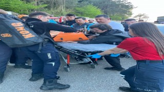 Kalp krizi geçirip dereye düştü