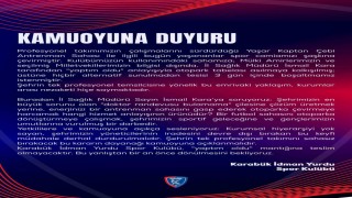 Karabük İdman Yurdu sahasında otopark tabelası krizi