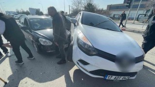 Karamanda yaşanan kaza ucuz atlatıldı