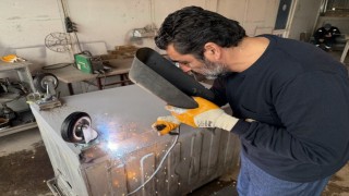 Kartepede eskiyen çöp konteynerleri onarılarak yeniden kullanıma sunuluyor