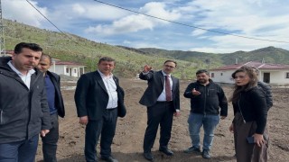 Kaymakamı Yıldız, İnlicede kırsal konut çalışmalarını inceledi