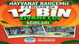 Kayseride hayvanat bahçesini 23 Nisanda 12 bin kişi ziyaret etti