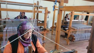 Kemaliyenin geleneksel Gazenne kumaşı yeniden hayat buluyor
