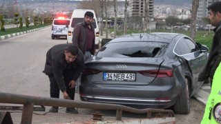 Kiliste motosikletle otomobil çarpıştı: 1 yaralı