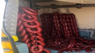 Kırşehirde 96 kilo kaçak sucuk ele geçirildi