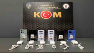 Kırşehirde kaçak cep telefonu operasyonu